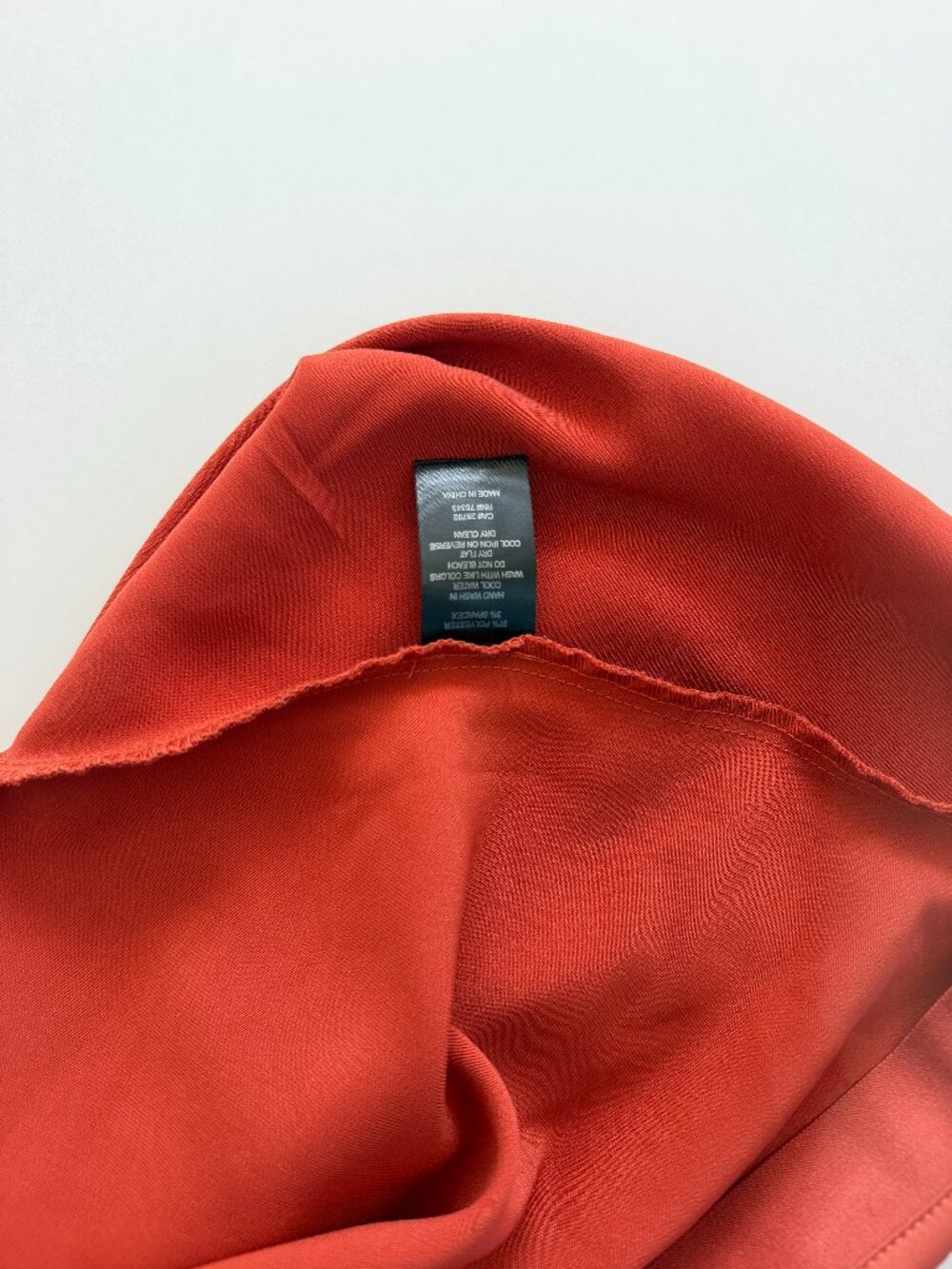 Burnt Orange Satin Midi Skirt Size 8 - Picture 7 of 7